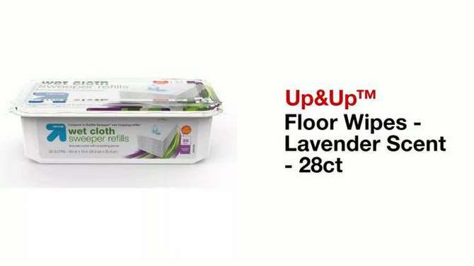 Floor Wipes - Lavender Scent - 28ct - up &#38; up&#8482;, 2 of 5, play video
