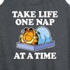 Women's - Garfield - Take Life One Nap Graphic Racerback Tank - 2 of 4