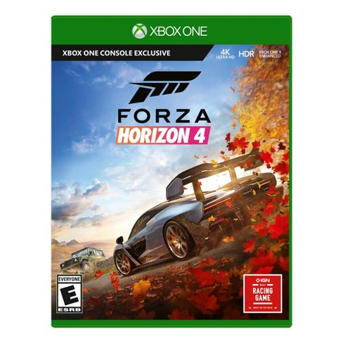  Forza Horizon 4 Xbox One - Xbox One supported - ESRB Rated E  (Everyone) - Racing Game - Collect over 450 cars - Race. Stunt. Create.  Explore - Xbox One X Enhanced : Microsoft Corporation