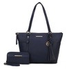 MKF Collection Gloria Vegan Leather Women’s Tote Bag with Wallet Set by Mia K - 2 of 4