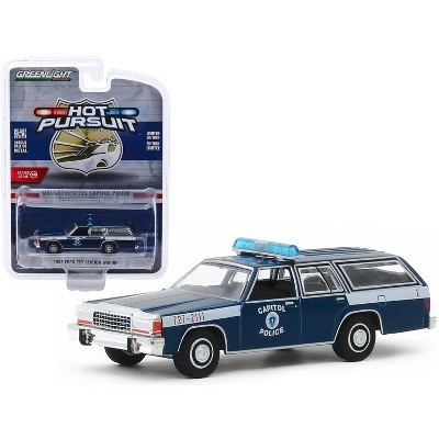 blue toy police car