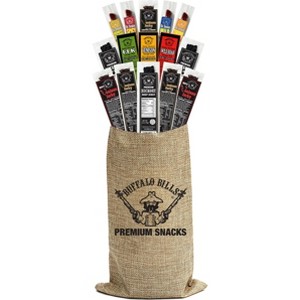 Buffalo Bills 15-Piece Jerky and Sticks Sampler Burlap Gift Bag (Assortment of Jerky and Sticks) - 1 of 4