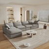 Cloud Modular Sectional Sofa Couch,160.6" L Shaped Convertible Couches with Storage Ottoman for Living Room,Sofa Covers Washable&Replaceable - 2 of 4