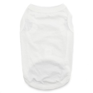 Doggie Design 100% Cotton Dog Tank - White - 1 of 3