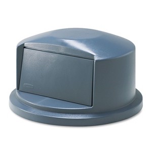 Rubbermaid Commercial Brute Dome Top Swing Door Lid for 32 Gallon Waste Containers Plastic Gray - 1 of 4