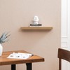 MH London Stealth 24" MDF & Mapa Burl Veneer Wall Mounted Shelve - 3 of 4