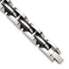 Chisel Stainless Steel Polished Black IP-plated 8.5" Bracelet - 2 of 4