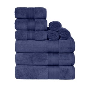Luxury Cotton Heavyweight Solid Plush Towel Set by Blue Nile Mills - 1 of 4
