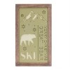 Ski Lodge Wooden Wall Plaque Christmas Decor (Set of 3) 20.75 Inch for Holiday Display By Melrose - 3 of 4