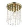 Livex Lighting Elizabeth 1 - Light Flush Mount in  Antique Brass - 3 of 4