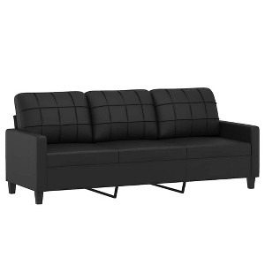 vidaXL 3-seater Sofa Black - 1 of 4
