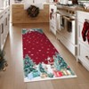 Christmas Machine Washable Rug with Non-Slip Backing Xmas Rug Non-Shedding Foldable Soft Low Pile Indoor Carpet - 4 of 4