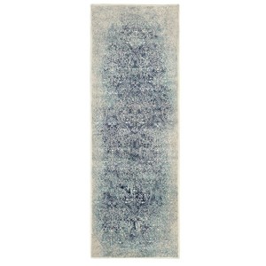 Distressed Medallion Modern Rustic Floral Indoor Area Rug by Blue Nile Mills - 1 of 4