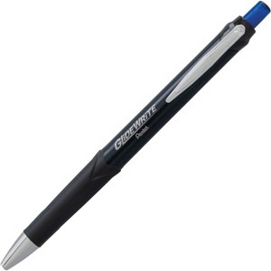 Pentel Glidewrite Signature Ballpoint Pen Black Barrel 1.0mm Blue Ink - Pack of 12 - 1 of 2