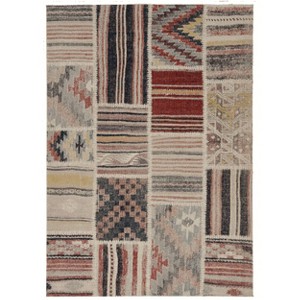 Great Zero Giles Rug Off White/Blue - Linon - 1 of 4