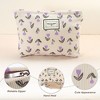 Unique Bargains Women's Floral Large Capacity Makeup Bag - 3 of 4