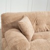 120.87" Chenille L-Shaped Modular Sectional Sofa with Deep Seating, Ottoman, Dual-Layer Cushions & Pillows - 4 of 4