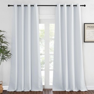 NICETOWN Grommet Top Blackout Curtains, Thermal Insulated Noise Reducing Window Drapes (Set of 2) - 1 of 4