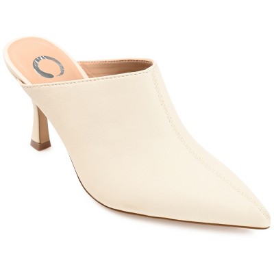 Journee Collection Womens Shiyza Mules High Stiletto Pointed Toe Pumps