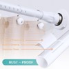 LunaLulinlk Shower Curtain Rod With Holders, 42 to 72 inch Tension Shower Curtain Rod No Drilling Adjustable White Shower Rods - 3 of 4