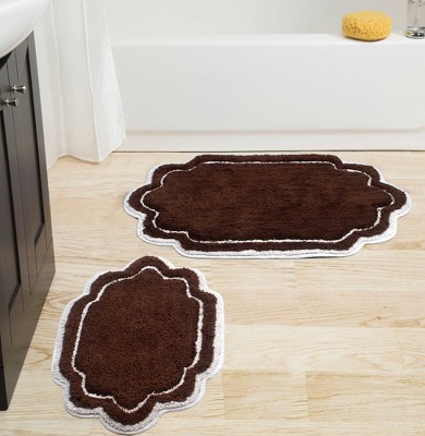 Allure Collection Cotton Tufted Set of 2 Bath Rug Set - Home Weavers