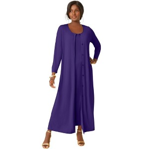 Jessica London 2-Piece Stretch Knit Duster Set - 1 of 3