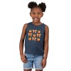 The Juniper Shop Coquette Oranges Chart Toddler Tank - 5/6T - Navy - 2 of 4