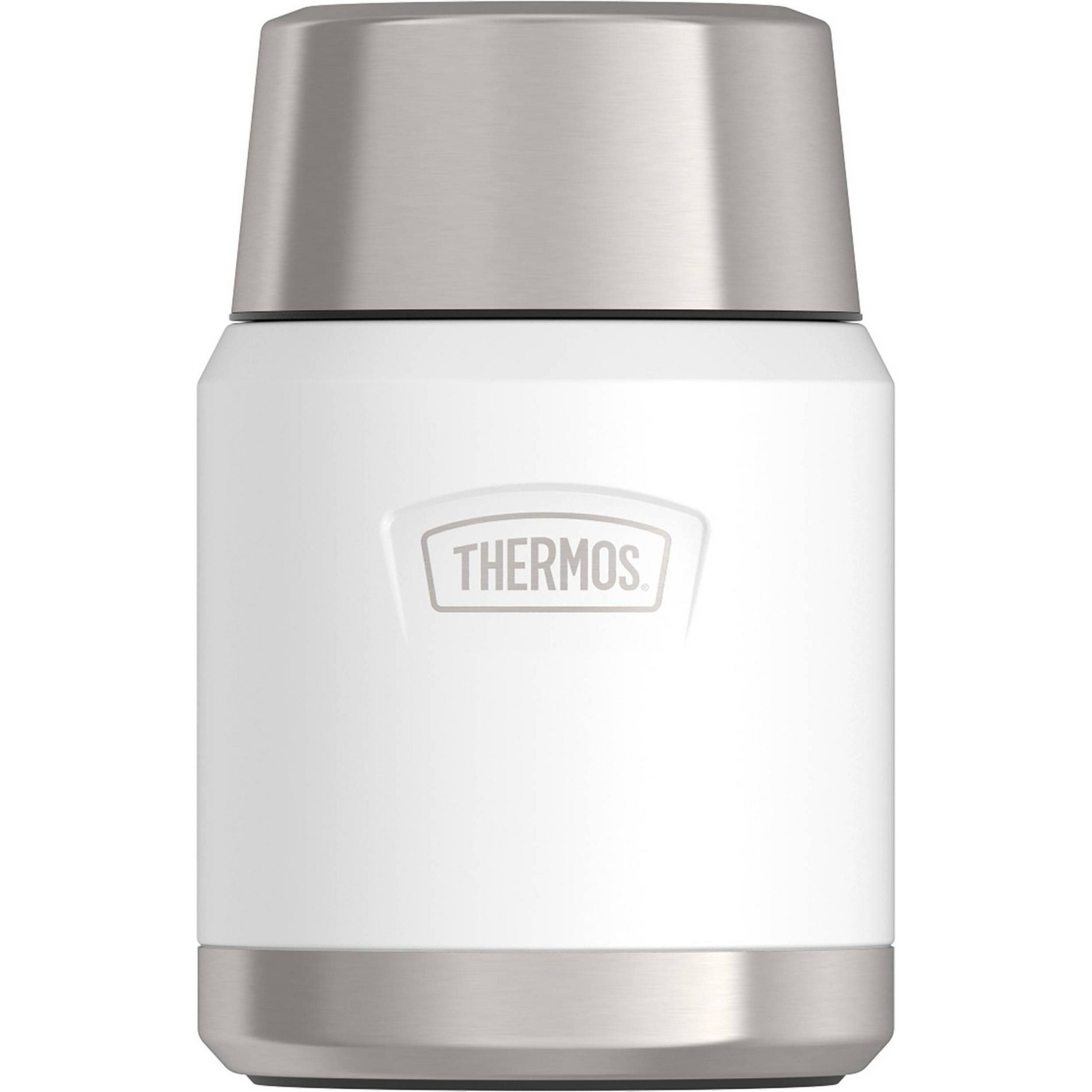 Thermos Icon 16oz Stainless Steel Food Storage Jar with Spoon - White