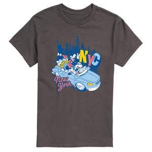 Men's - Disney - Mickey And Minnie Nyc Short Sleeve Graphic T-Shirt - 1 of 4