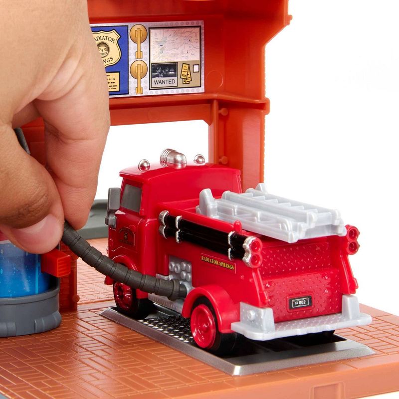 Disney Cars  Red Fire Station Playset, 6 of 8