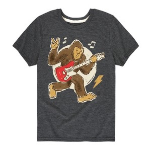 Boys' - Instant Message - Sasquatch Rock & Roll Short Sleeve Graphic T-Shirt - 1 of 4