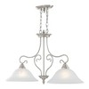 Livex Lighting Coronado 2 - Light Island Pendant Light in  Brushed Nickel - 4 of 4