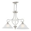 Livex Lighting Coronado 2 - Light Island Pendant Light in  Brushed Nickel - image 4 of 4