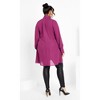 CITY CHIC | Women's Plus Size Nailhead Tunic - mulberry - 18W - 4 of 4