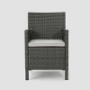 Cypress 3pc Wicker Dining Set - Gray - Christopher Knight Home - 3 of 4