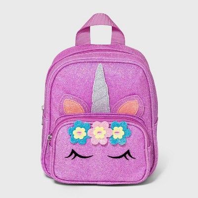 Toddler Girls' Glitter Unicorn Backpack - Cat & Jack™ Purple