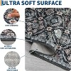 Washable Non-Slip Area Rug - Low Pile Stain-Resistant Oriental Accent Carpet Foldable Print Floor Covering for Living Room, Bedroom Office - 4 of 4