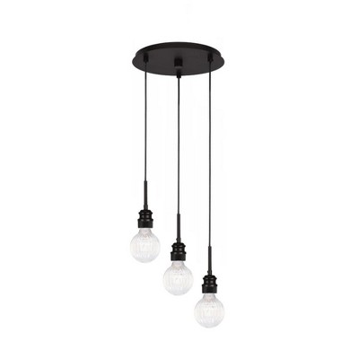 Toltec Lighting Edge 3 - Light Pendant in  Espresso