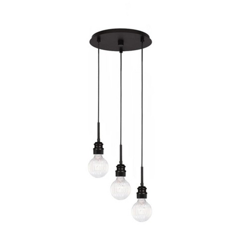 Toltec Lighting Edge 3 - Light Pendant in  Espresso - image 1 of 1