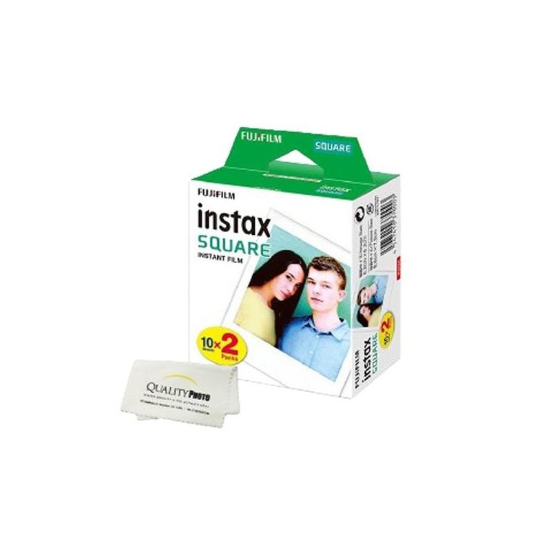 Fujifilm Instax Square Instant Film - 20 Exposures - for use with The Fujifilm instax Square Instant Camera + Quality Photo Microfiber Cloth, 2 of 4