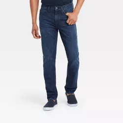 Men's Skinny Fit Jeans - Goodfellow & Co™ Dark Blue 28x32 : Target