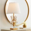 Vienna Full Spectrum Chalon 26 1/2" Tall Modern Glam Luxe Table Lamp Gold Clear Metal Crystal Single White Shade Living Room Bedroom Bedside - 2 of 4