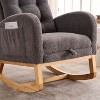 NicBex Modern Accent Chair, Living Room Chairs Rocking Chair with Footrest, Lounge Chair Reading Chair for Living Room - 3 of 4