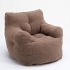 Maliang Soft Teddy Fabric Tufted Foam Bean Bag Chair, Small Living Space Furniture - 2 of 4