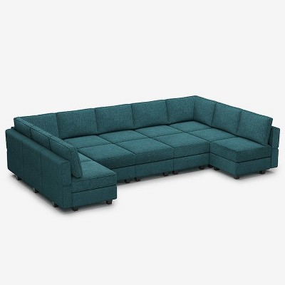 Belffin Modular Terry Sleeper Sofa with Storage Seat (12 Seats + 11 Sides)