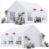 Premium Heavy Duty Party Tent, Large White Wedding Canopy with Removable Sidewalls, Includes 2 Storage Bags for Outdoor Events - 2 of 4