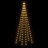 vidaXL Christmas Tree on Flagpole Warm White 108 LEDs 6 ft - 4 of 4
