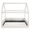 ModernLuxe Full Size Upholstered House Platform Bed Frame Daybed with LED Light Strips, Gray/Beige/Pink - 4 of 4