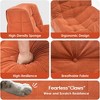 SEVOBAL Sofa Bean Bag Chair for Adults with Ottoman Oversized Beanbag Chair Comfy Lazy Sofa Hip Support Living Room Bedroom, Orange, 38.6"*33.1"*28" - 4 of 4