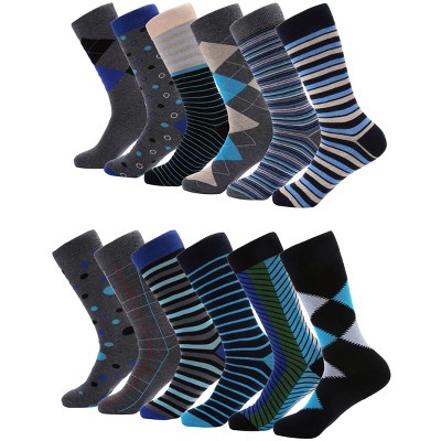 Mio Marino Men's Modern Collection Dress Socks 12 Pack - Dobonair Pop ,  Size: 9-11 : Target